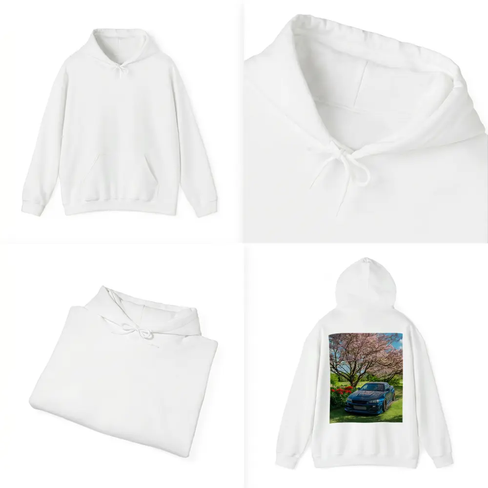 Nissan Skyline GT-R R34 Cherry Blossom Garden – Hoodies