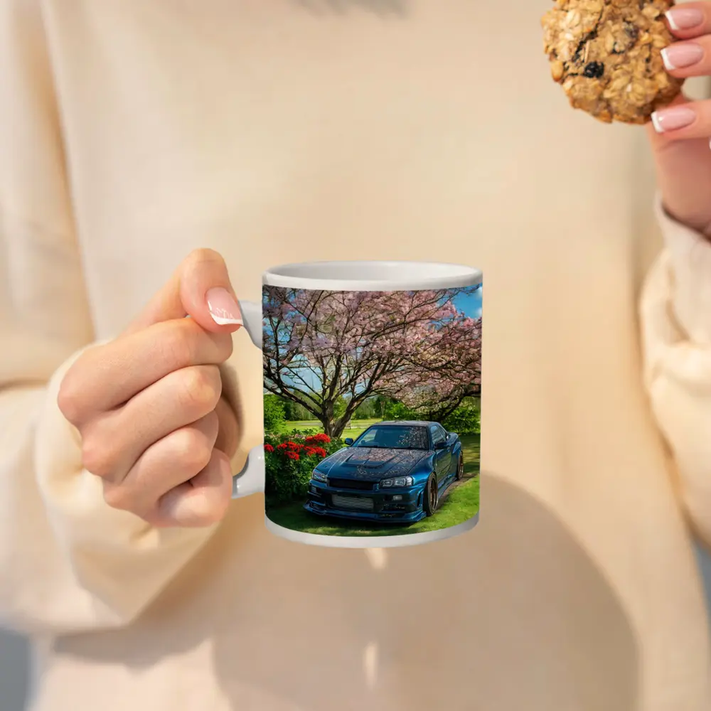 Nissan Skyline GT-R R34 Cherry Blossom Garden – Mugs