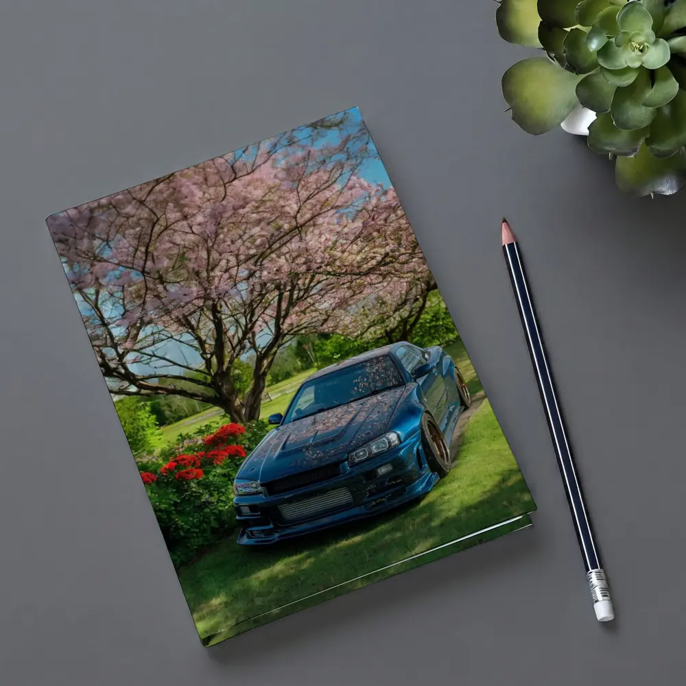 Nissan Skyline GT-R R34 Cherry Blossom Garden – Notebooks