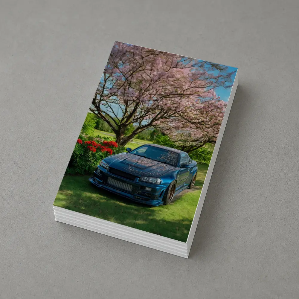 Nissan Skyline GT-R R34 Cherry Blossom Garden – Postcards