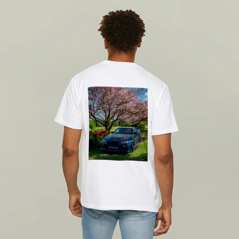 Nissan Skyline GT-R R34 Cherry Blossom Garden – T-Shirts