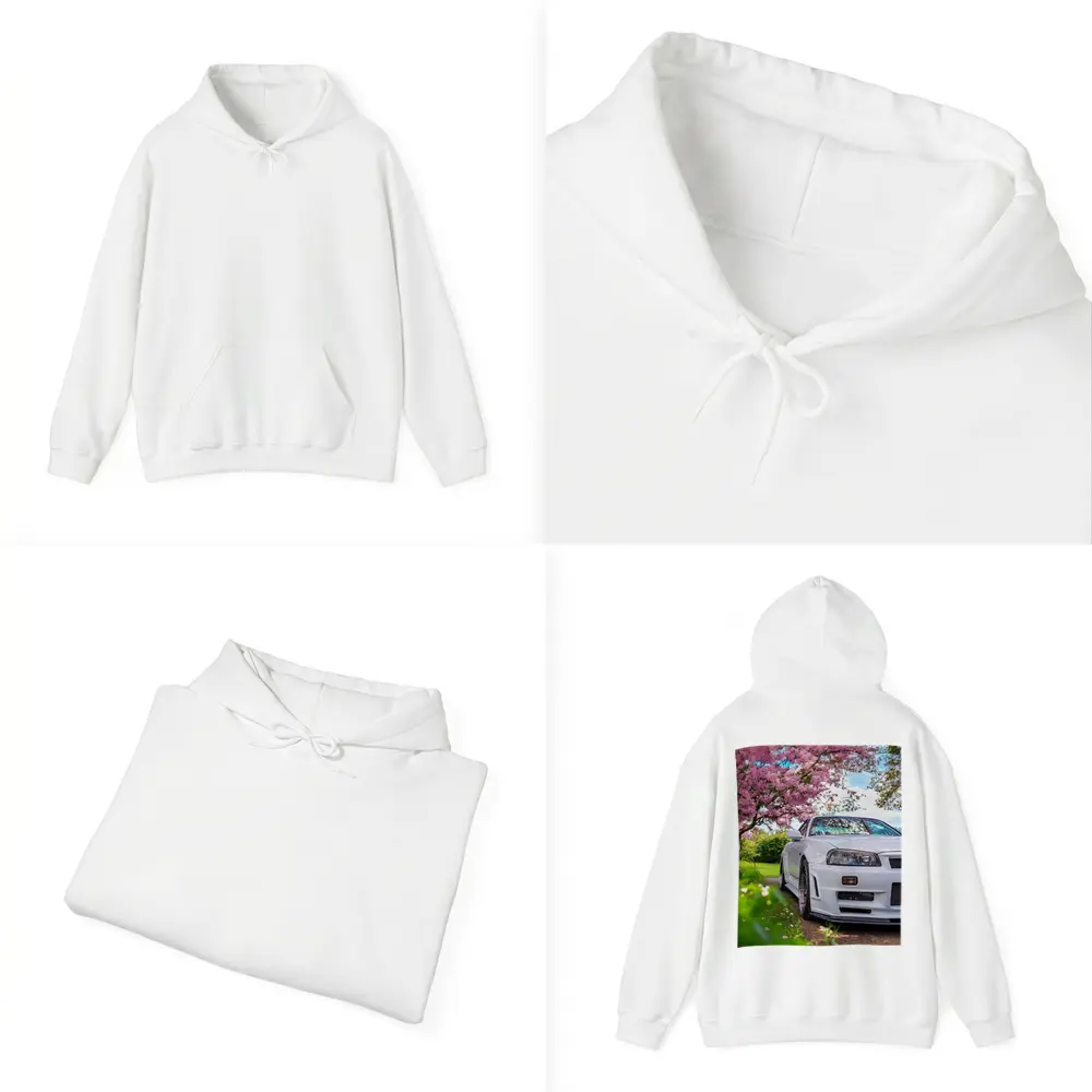 Nissan Skyline GT-R R34 Cherry Blossom Garden – Hoodies