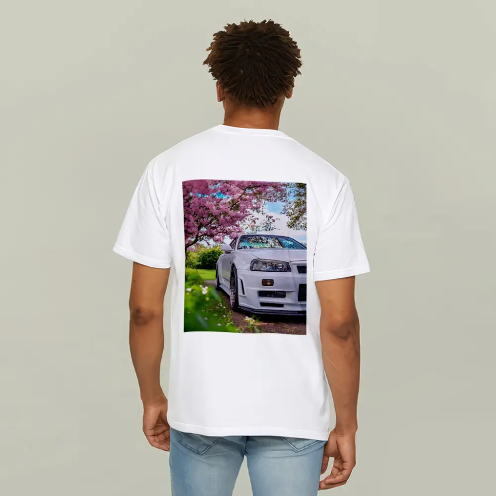 Nissan Skyline GT-R R34 Cherry Blossom Garden – T-Shirts