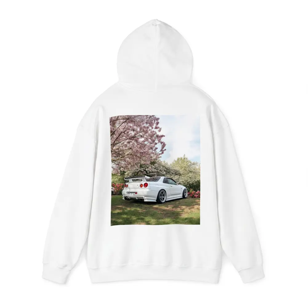 Nissan Skyline GT-R R34 Cherry Blossom Garden – Hoodies