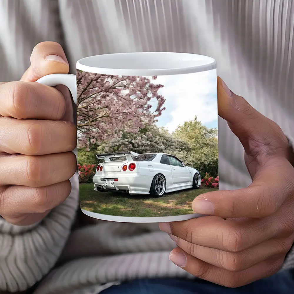Nissan Skyline GT-R R34 Cherry Blossom Garden – Mugs