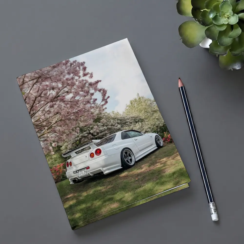 Nissan Skyline GT-R R34 Cherry Blossom Garden – Notebooks