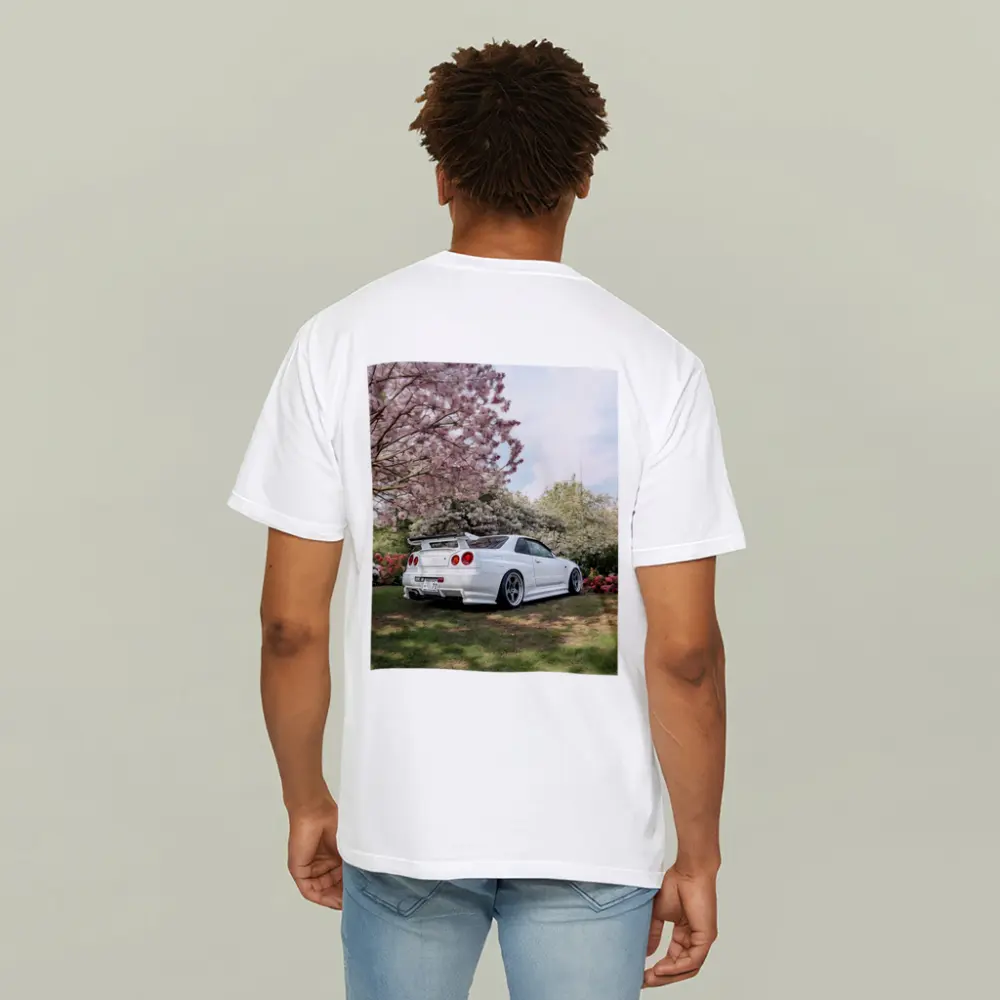 Nissan Skyline GT-R R34 Cherry Blossom Garden – T-Shirts