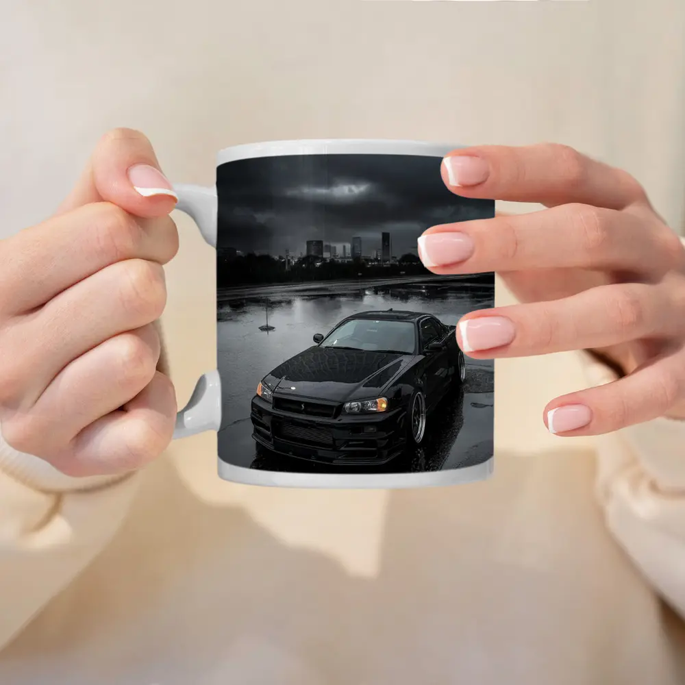 Nissan Skyline GT-R R34 Rainy City Night – Mugs
