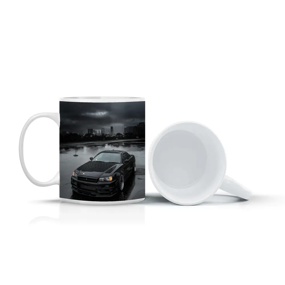 Nissan Skyline GT-R R34 Rainy City Night – Mugs