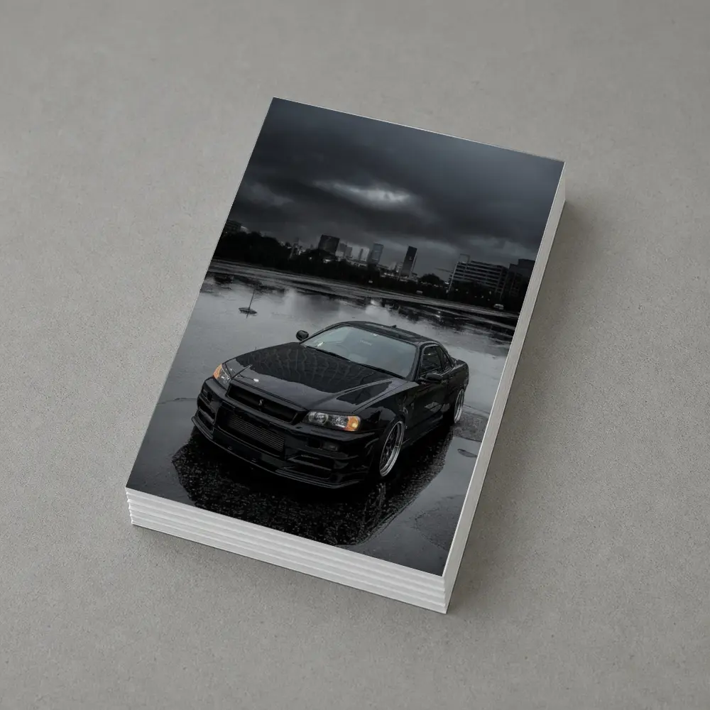 Nissan Skyline GT-R R34 Rainy City Night – Postcards