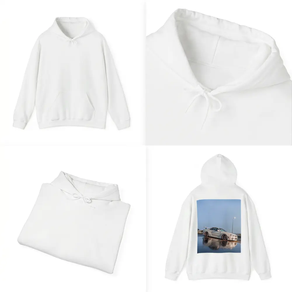 Nissan Skyline GT-R R34 Wet Parking Lot – Hoodies
