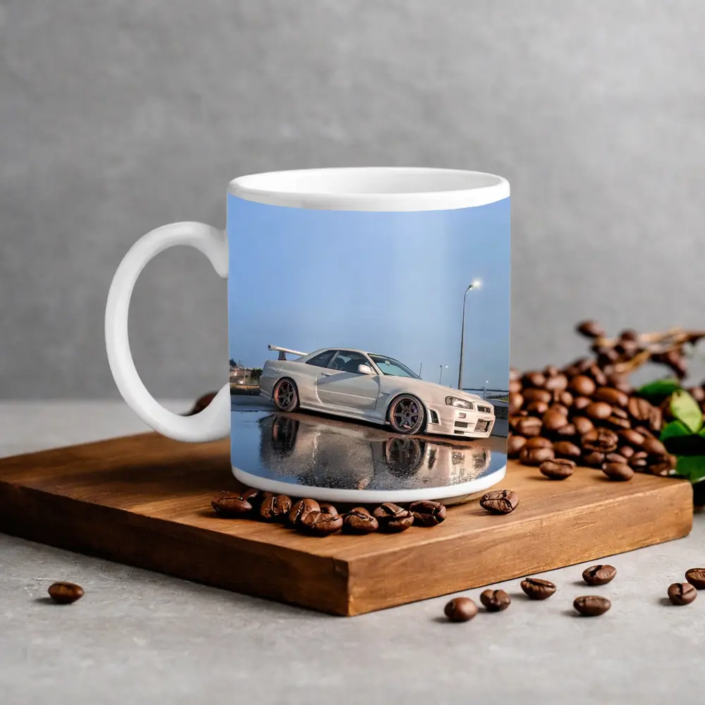 Nissan Skyline GT-R R34 Wet Parking Lot – Mugs