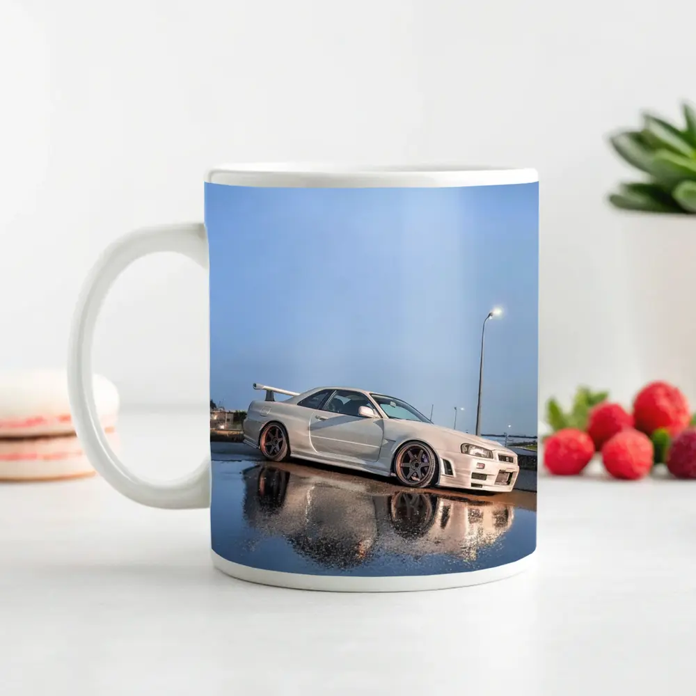 Nissan Skyline GT-R R34 Wet Parking Lot – Mugs