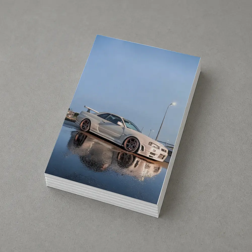 Nissan Skyline GT-R R34 Wet Parking Lot – Postcards