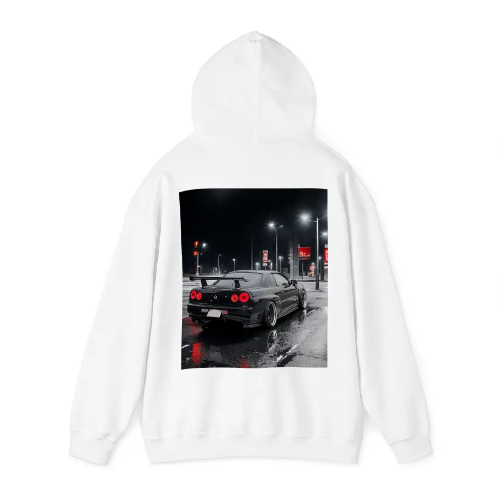 Nissan Skyline GT-R R34 Rainy Night Street – Hoodies