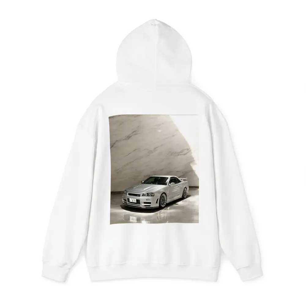 Nissan Skyline GT-R R34 Silver Marble – Hoodies