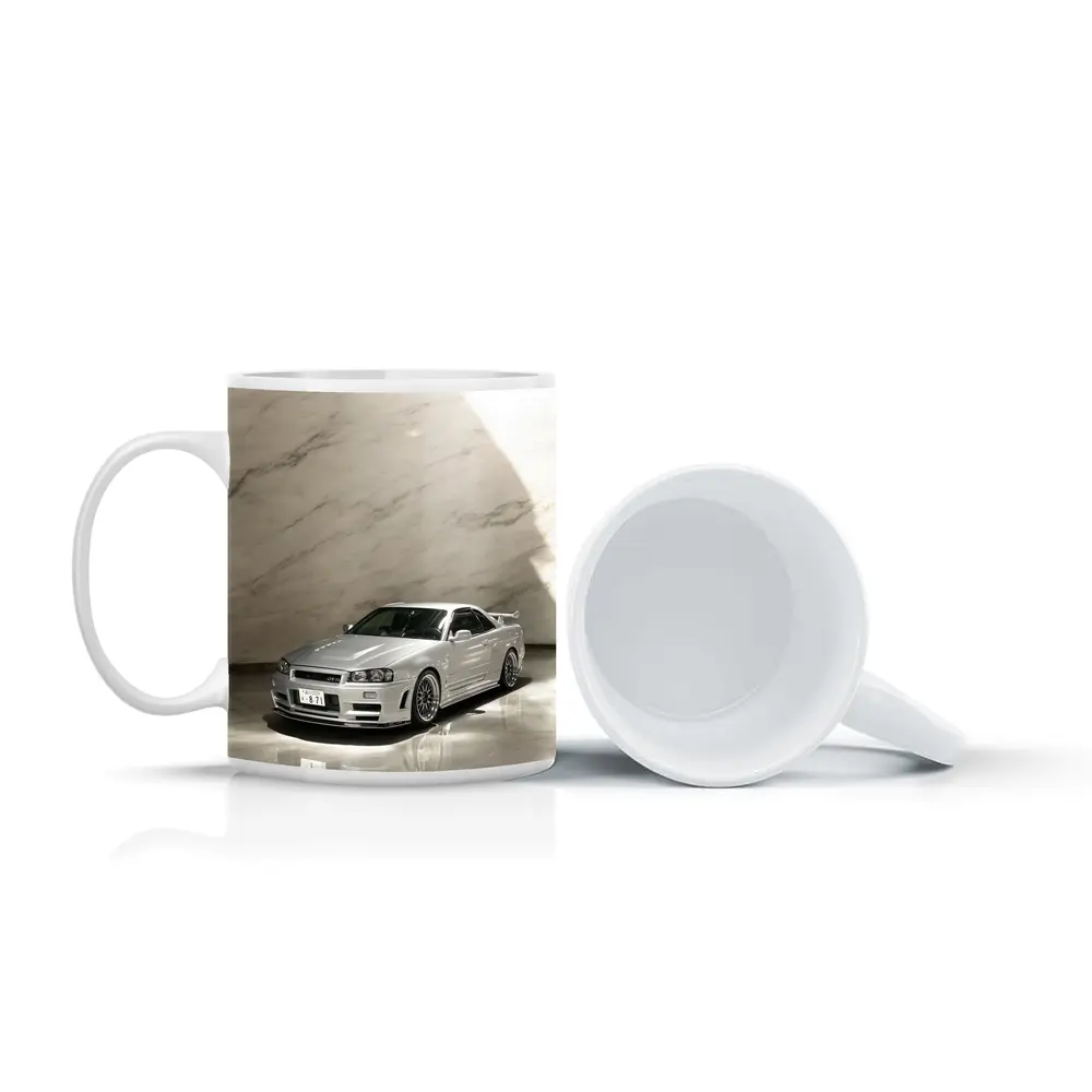 Nissan Skyline GT-R R34 Silver Marble – Mugs