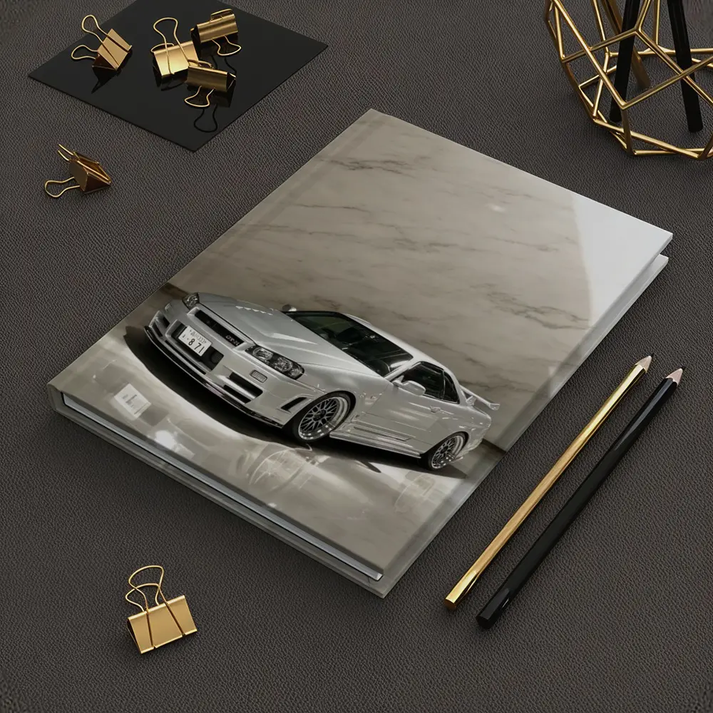 Nissan Skyline GT-R R34 Silver Marble – Notebooks