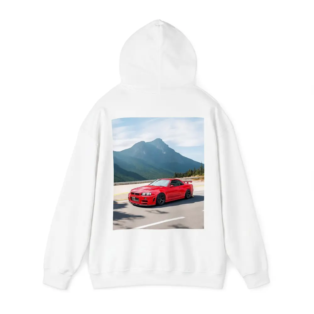 Nissan Skyline GT-R R34 Red Mountain Road – Hoodies