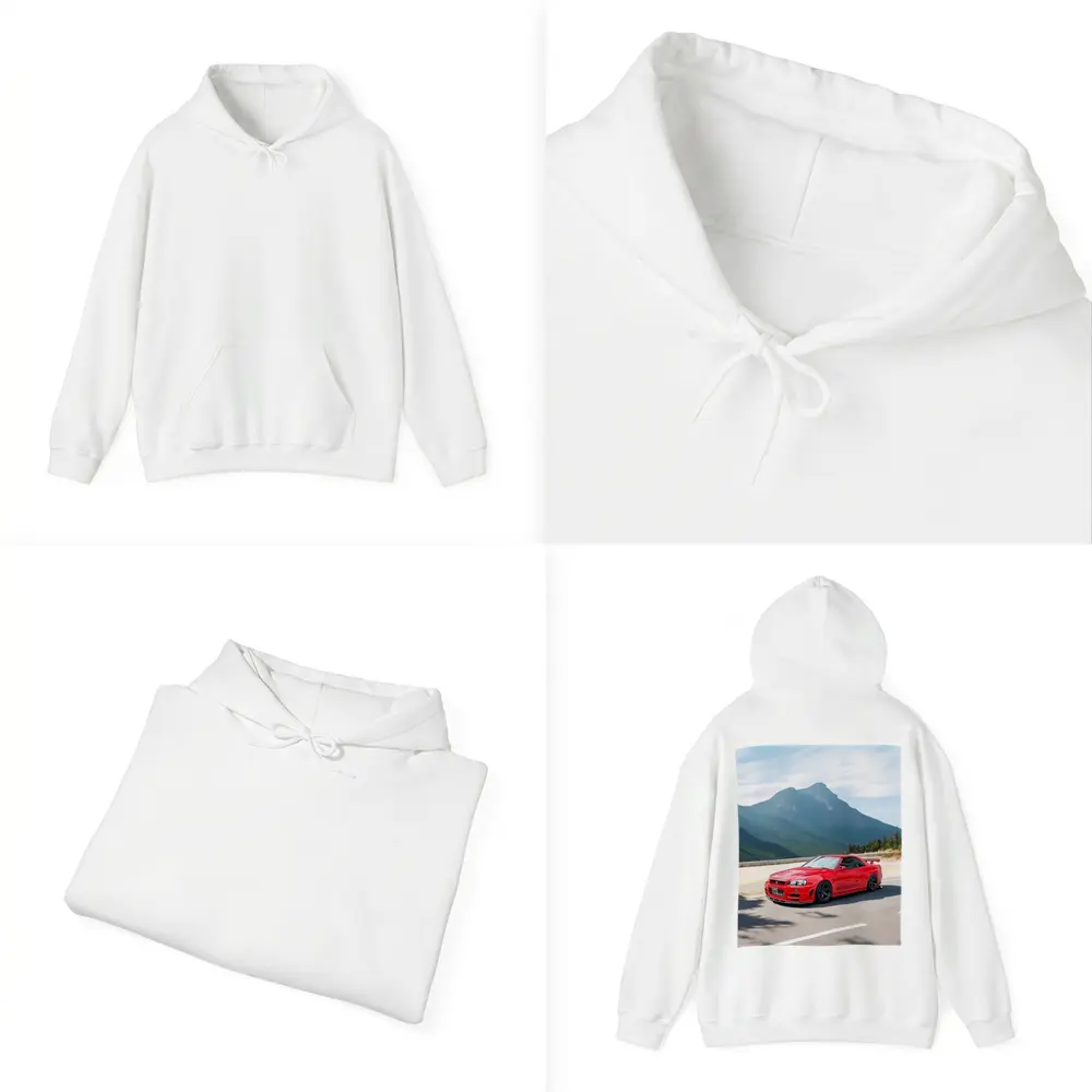 Nissan Skyline GT-R R34 Red Mountain Road – Hoodies