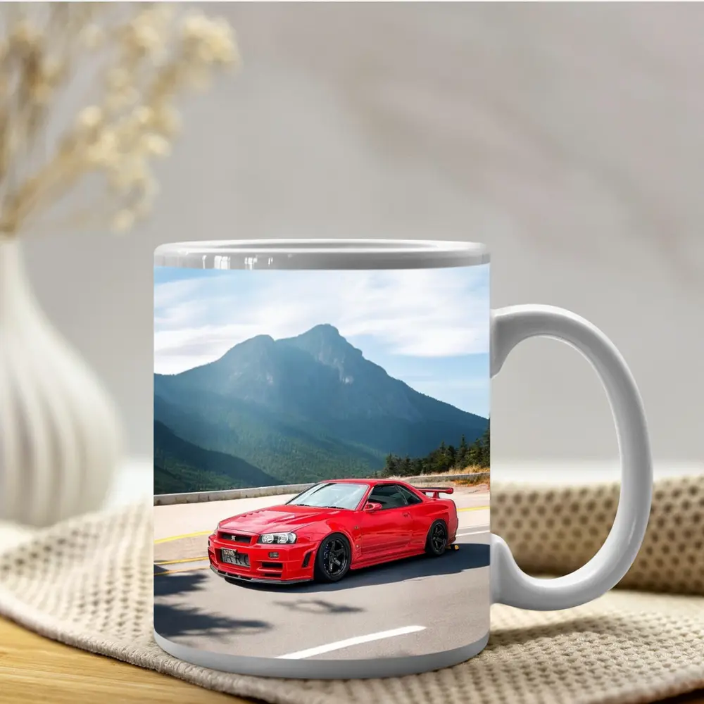 Nissan Skyline GT-R R34 Red Mountain Road – Mugs