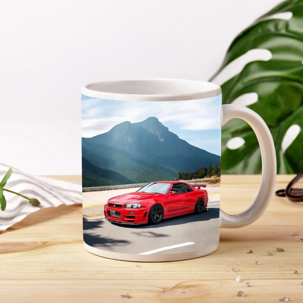 Nissan Skyline GT-R R34 Red Mountain Road – Mugs