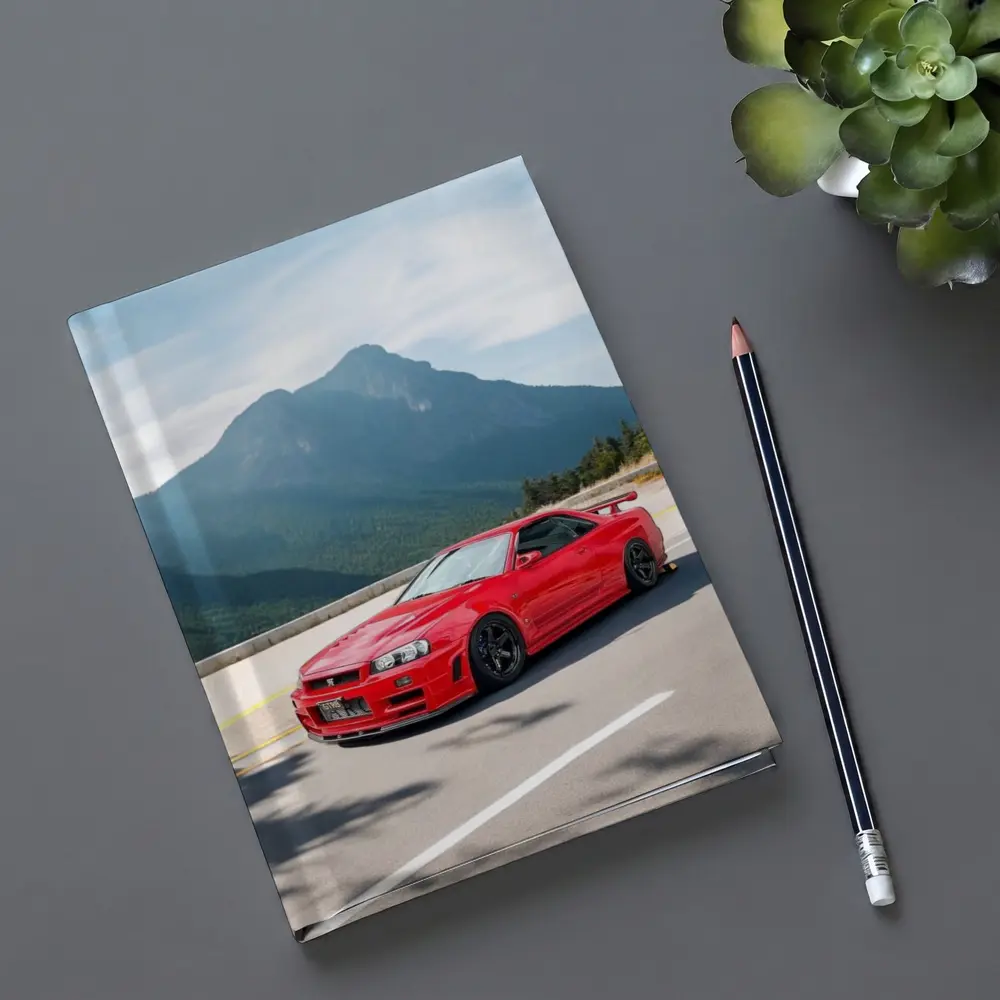 Nissan Skyline GT-R R34 Red Mountain Road – Notebooks