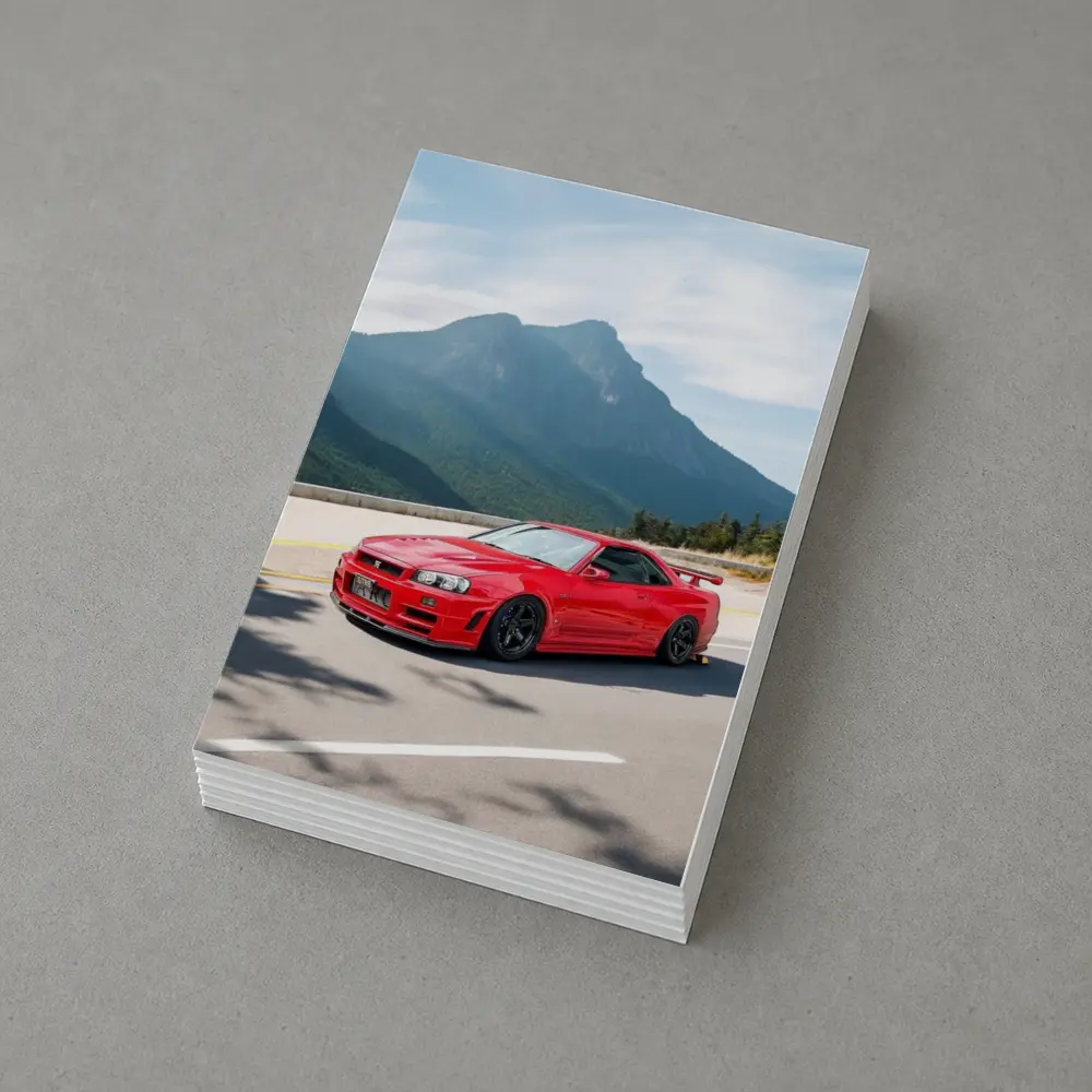 Nissan Skyline GT-R R34 Red Mountain Road – Postcards