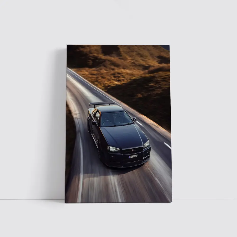 Nissan Skyline GT-R R34 Mountain Road – Wall Art