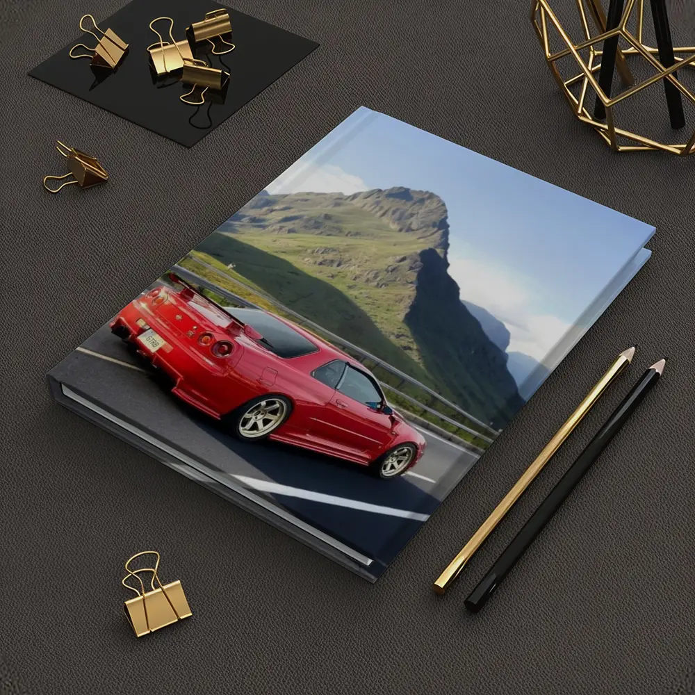 Nissan Skyline GT-R R34 Red Mountain Road – Notebooks