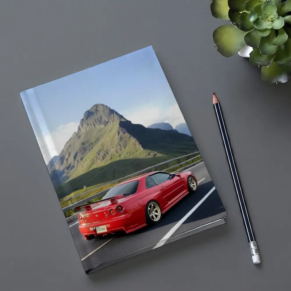 Nissan Skyline GT-R R34 Red Mountain Road – Notebooks