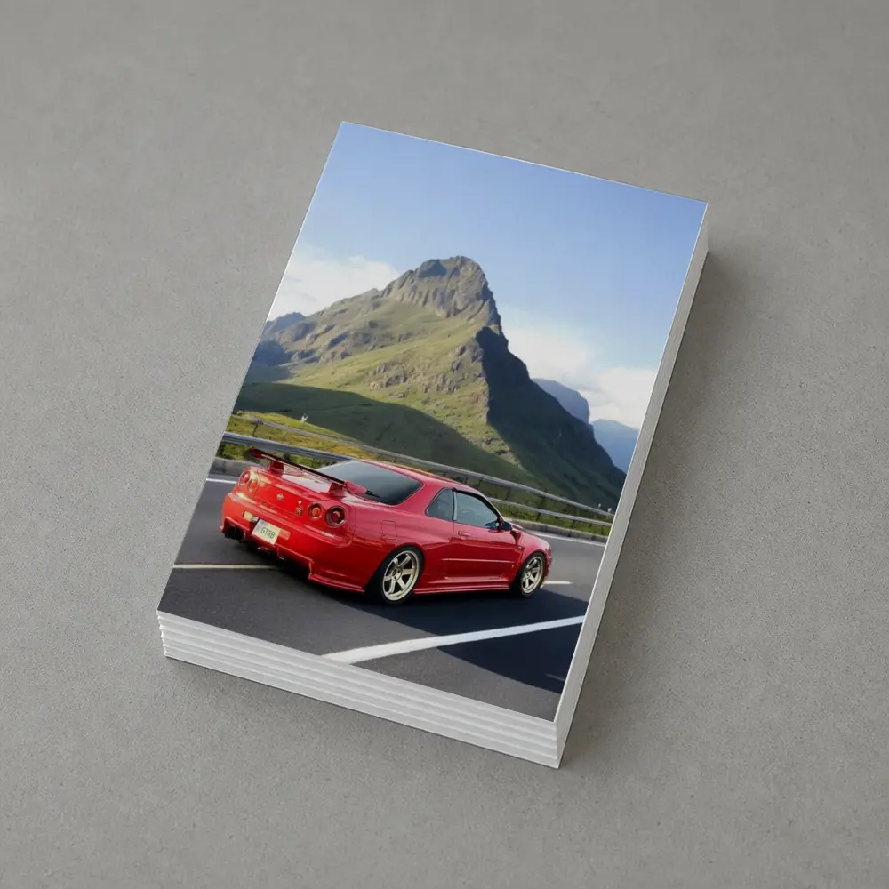 Nissan Skyline GT-R R34 Red Mountain Road – Postcards