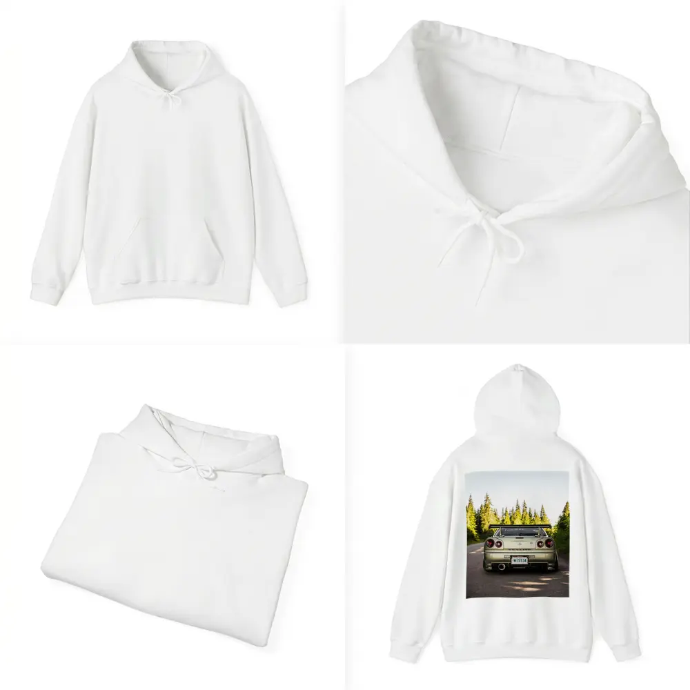 Nissan Skyline GTR R34 Forest Road Rear – Hoodies