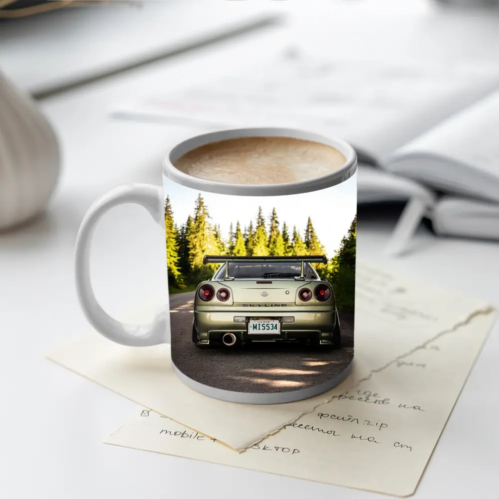 Nissan Skyline GTR R34 Forest Road Rear – Mugs