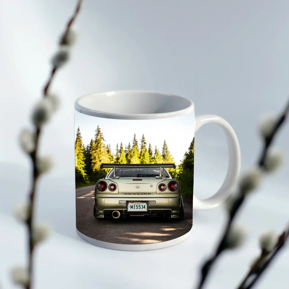 Nissan Skyline GTR R34 Forest Road Rear – Mugs
