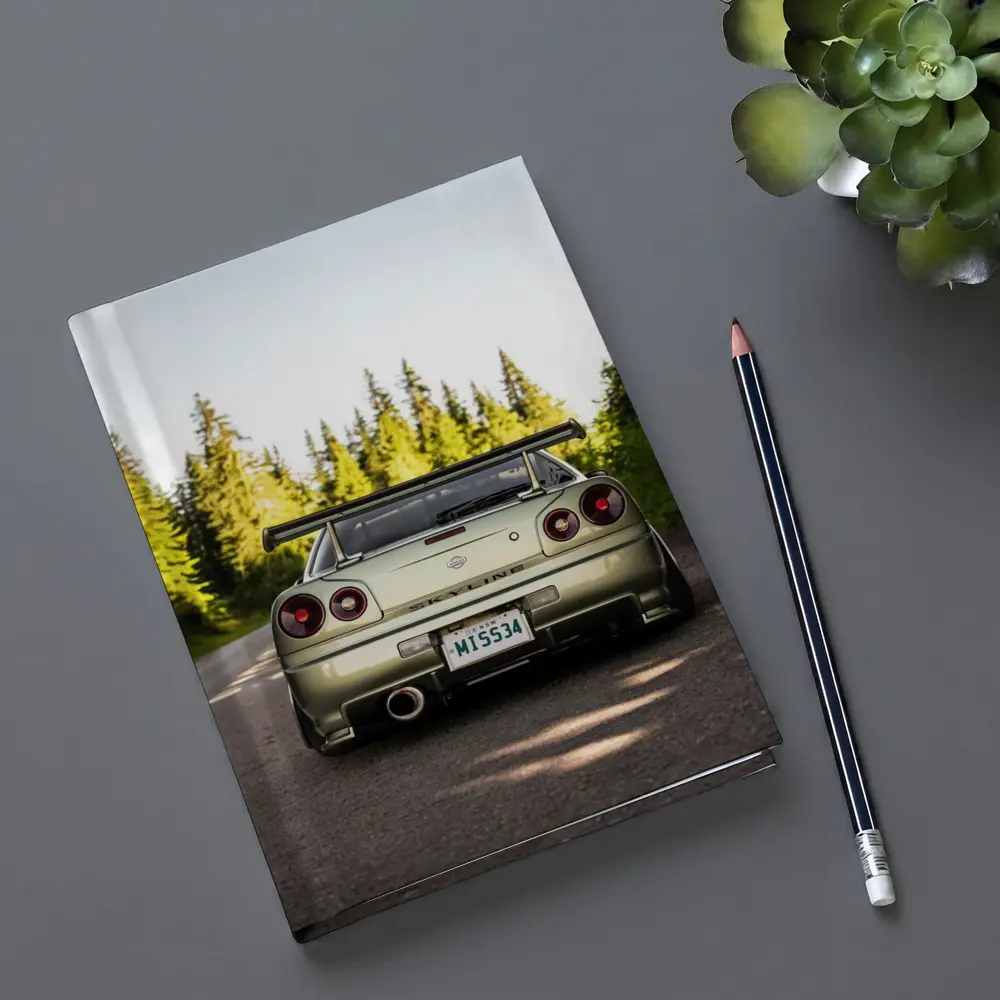 Nissan Skyline GTR R34 Forest Road Rear – Notebooks
