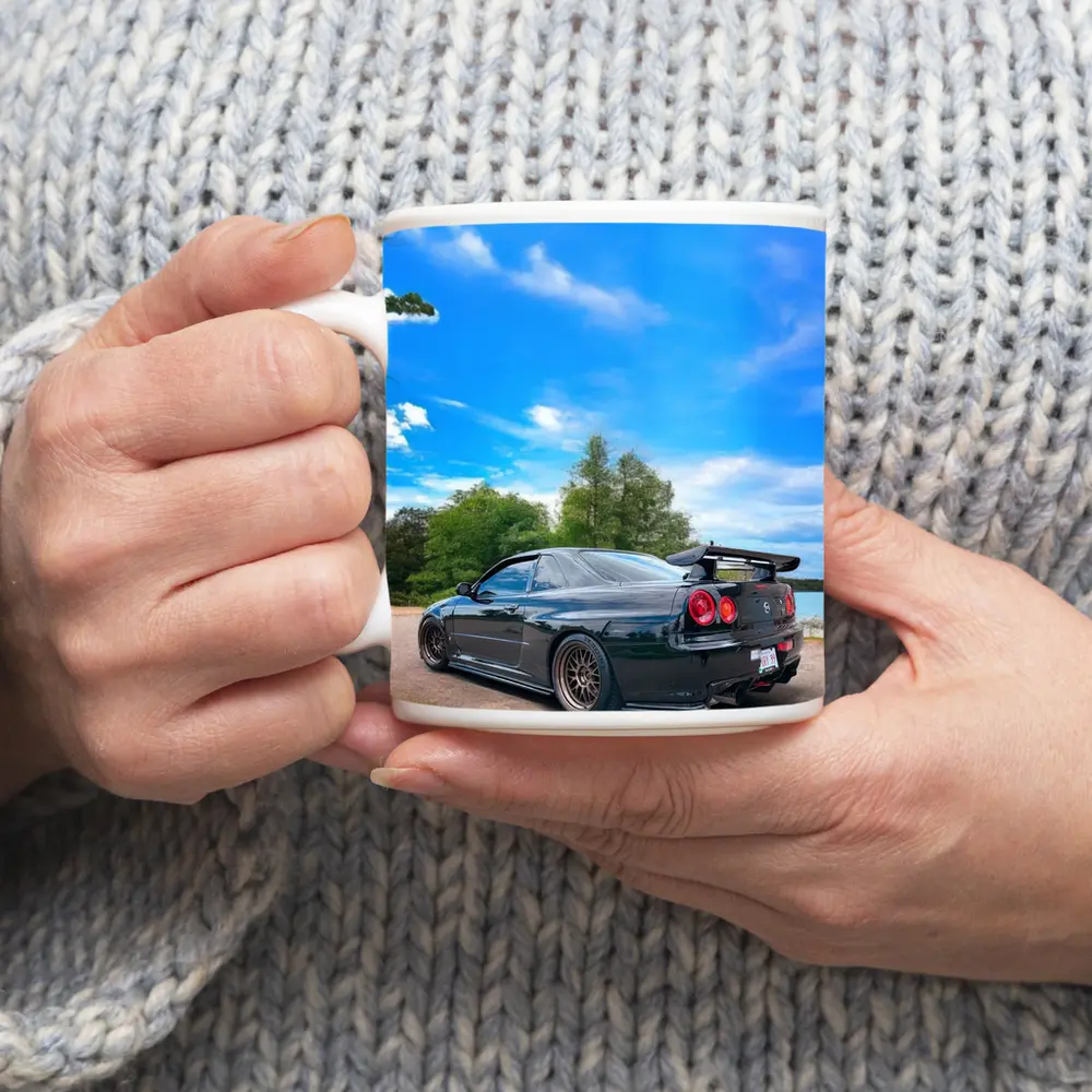 Nissan Skyline GT-R R34 Black Nature – Mugs