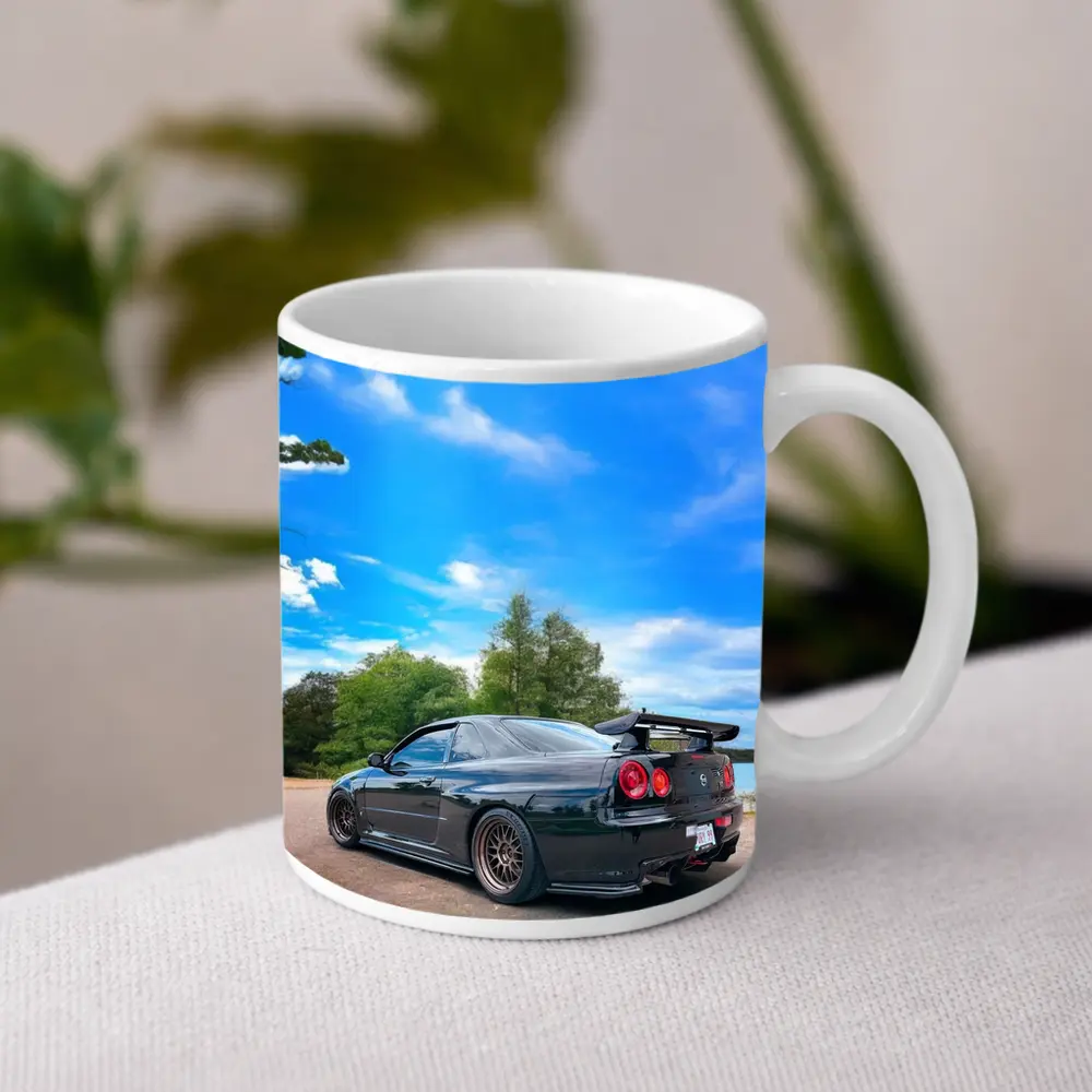 Nissan Skyline GT-R R34 Black Nature – Mugs