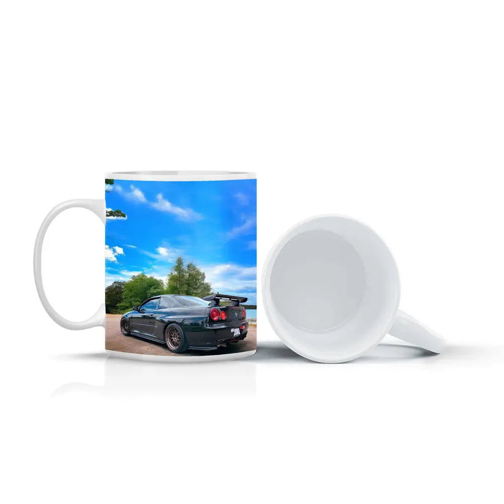 Nissan Skyline GT-R R34 Black Nature – Mugs
