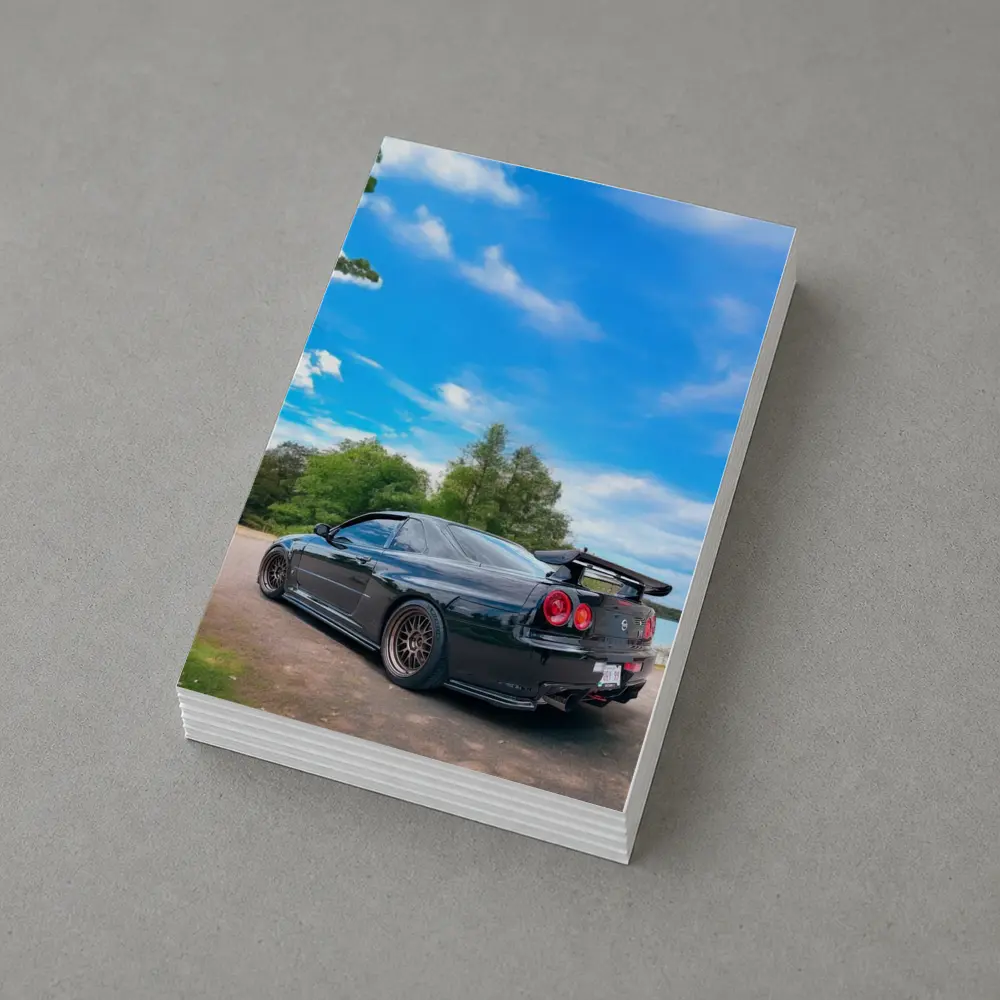 Nissan Skyline GT-R R34 Black Nature – Postcards