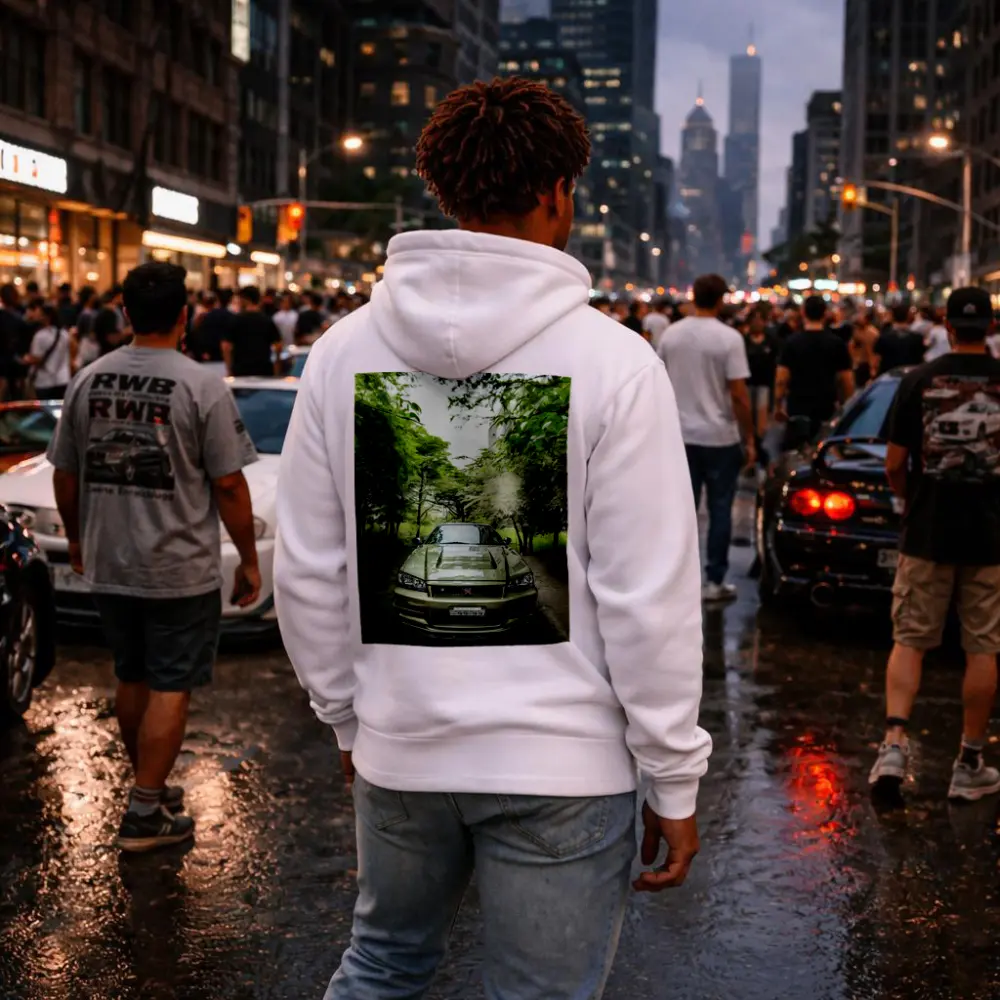 Nissan Skyline GT-R R34 Green Trees – Hoodies