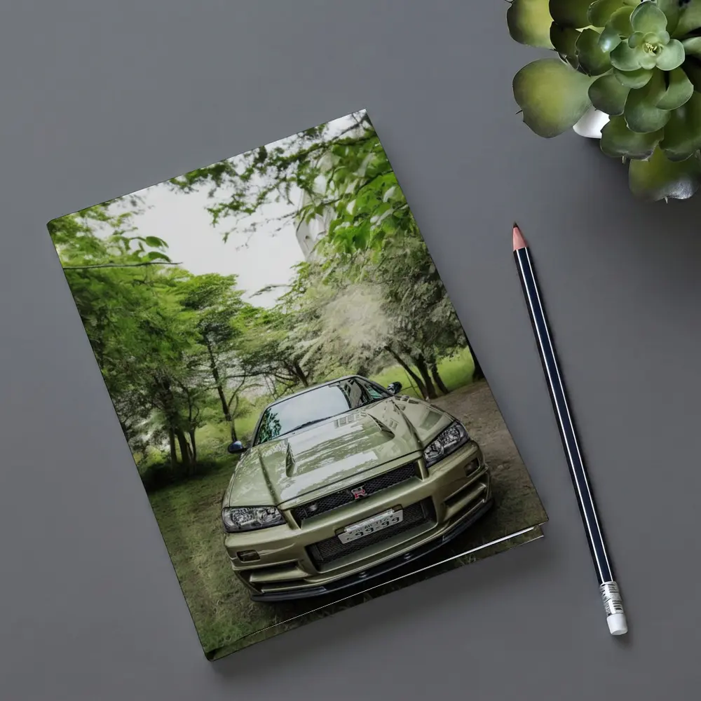 Nissan Skyline GT-R R34 Green Trees – Notebooks