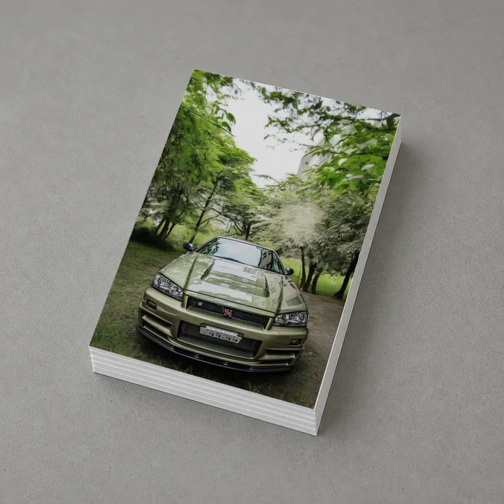 Nissan Skyline GT-R R34 Green Trees – Postcards