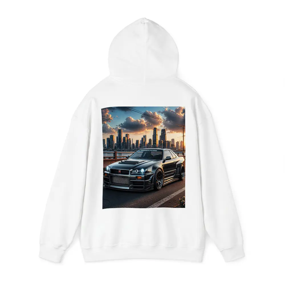 Nissan Skyline GT-R Black City Skyline – Hoodies