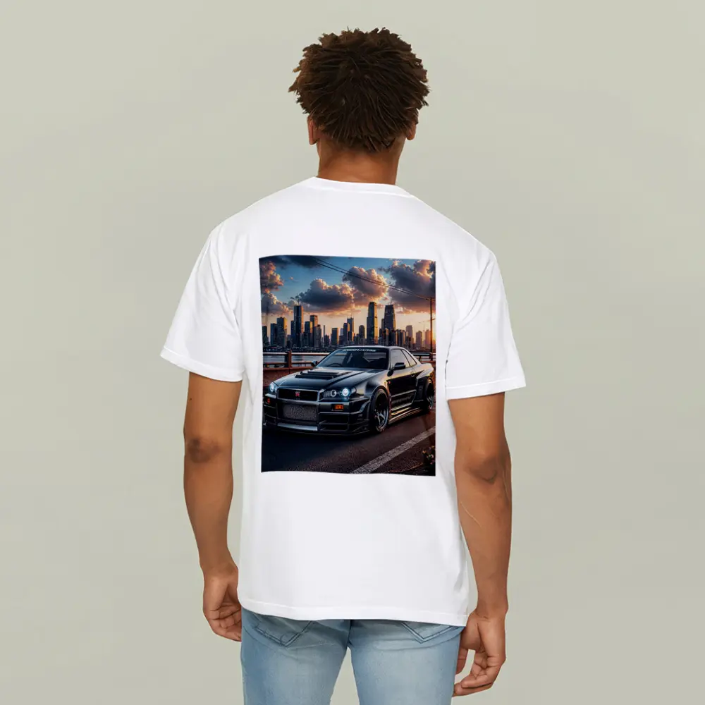 Nissan Skyline GT-R Black City Skyline – T-Shirts