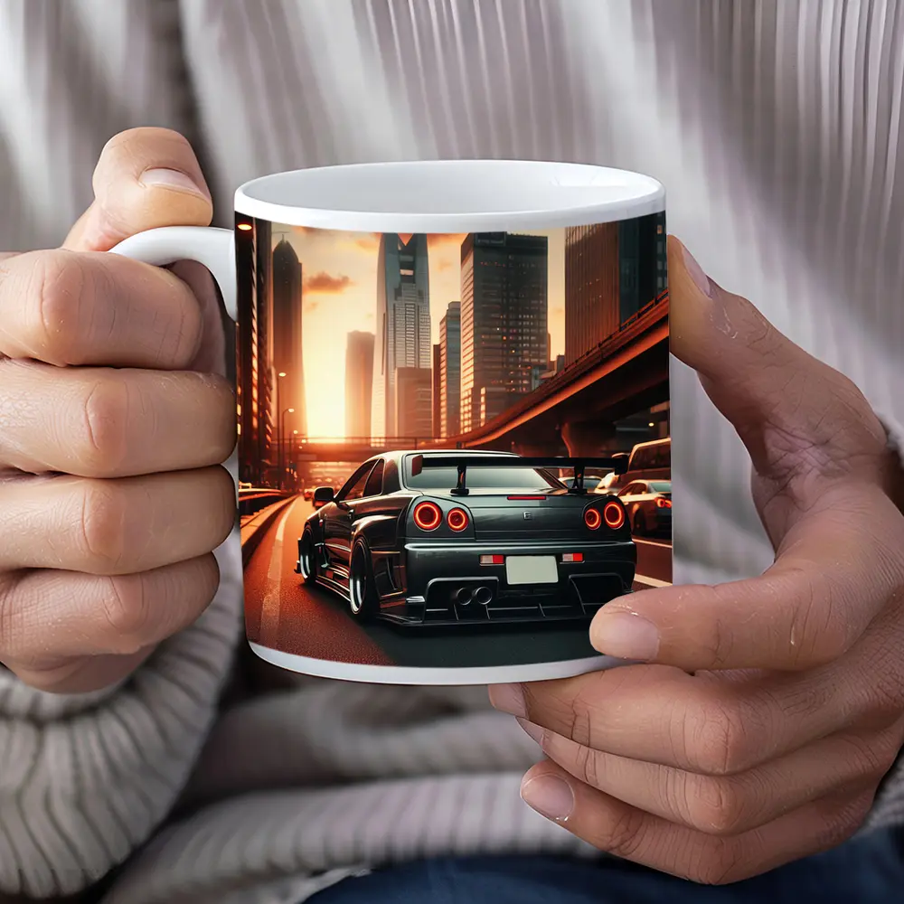 Nissan Skyline GT R City Sunset Drive – Mugs