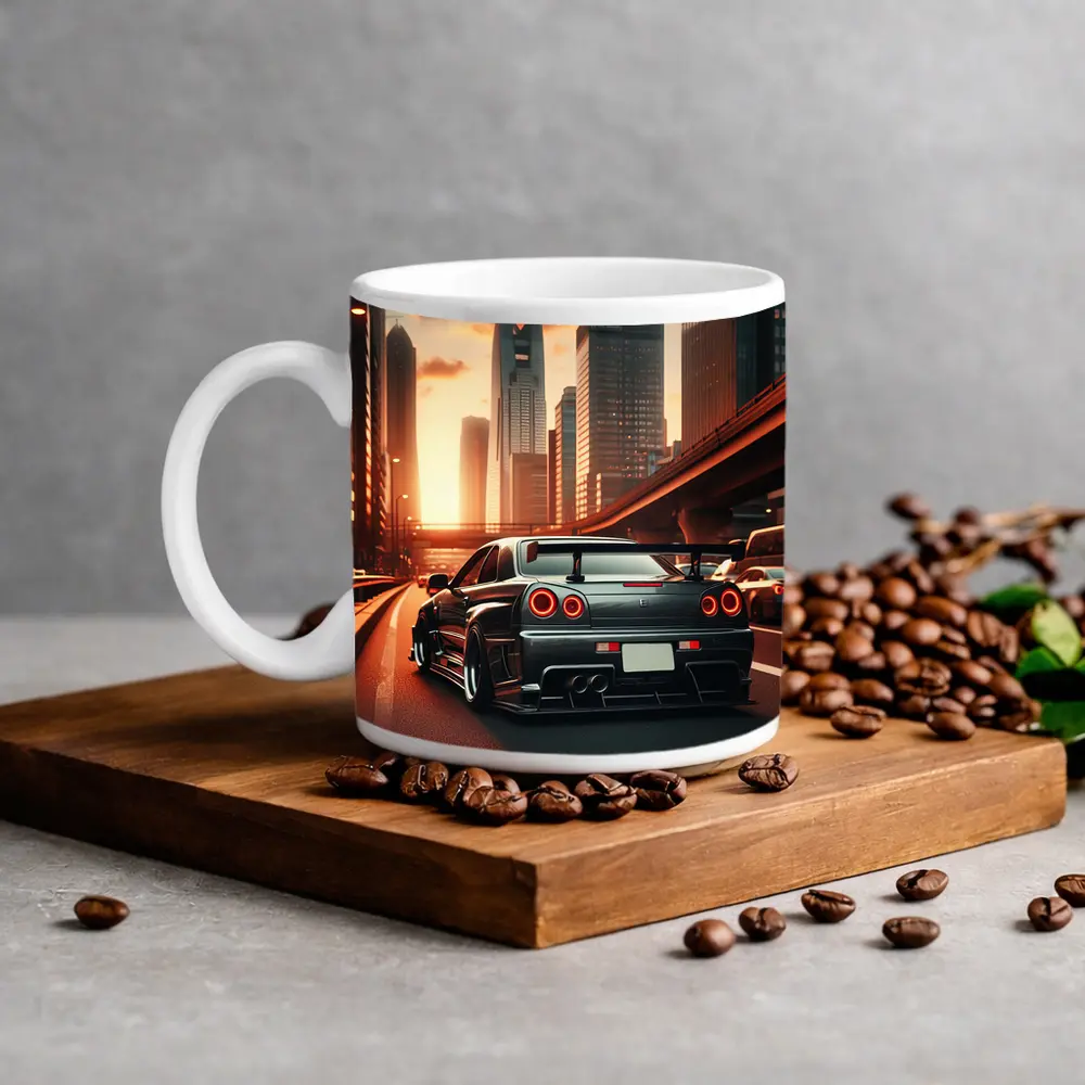 Nissan Skyline GT R City Sunset Drive – Mugs
