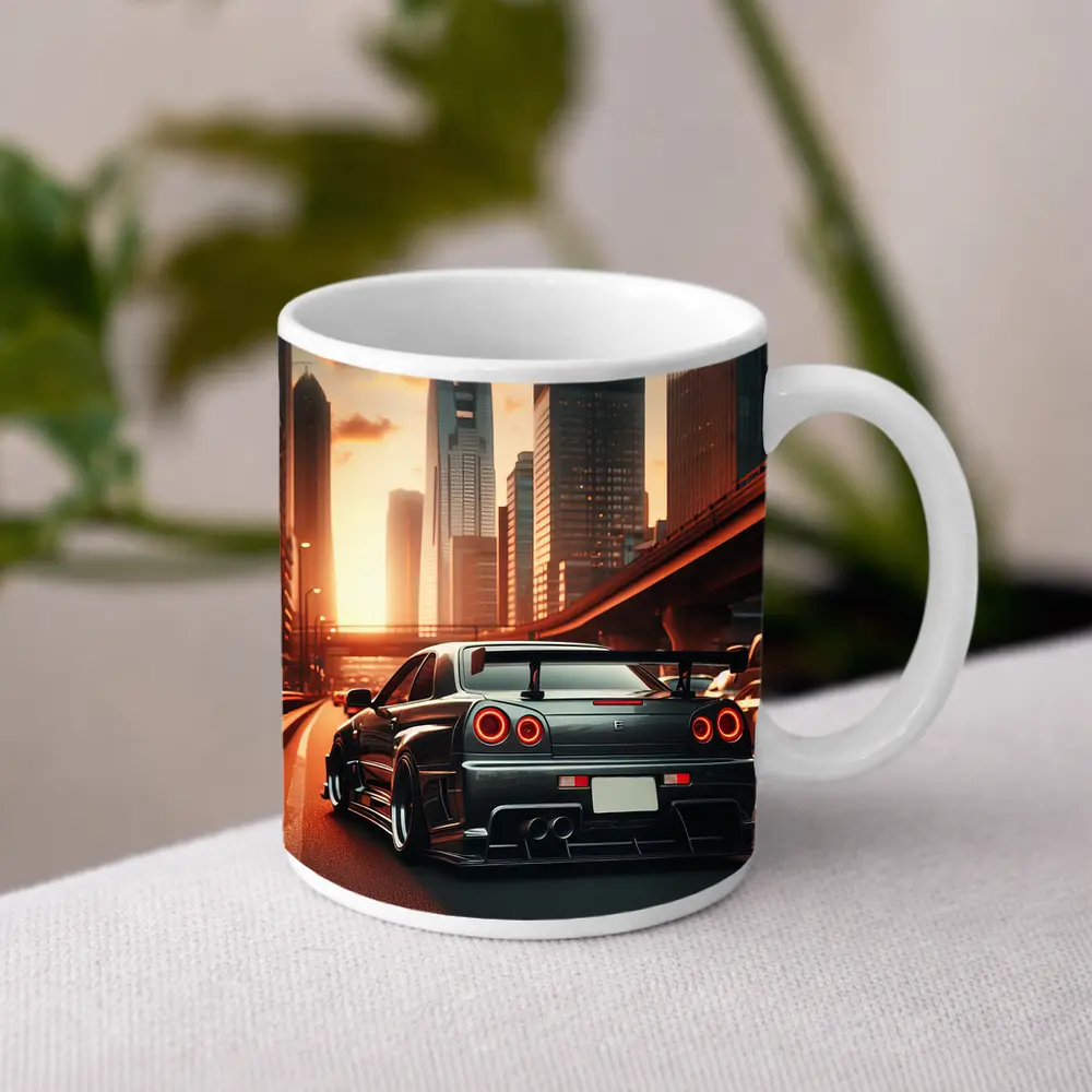 Nissan Skyline GT R City Sunset Drive – Mugs