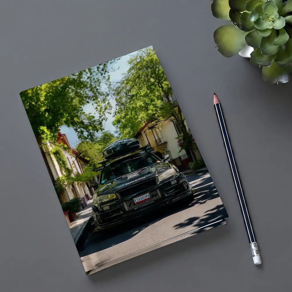 Nissan Skyline GT-R R34 European Street Scene – Notebooks