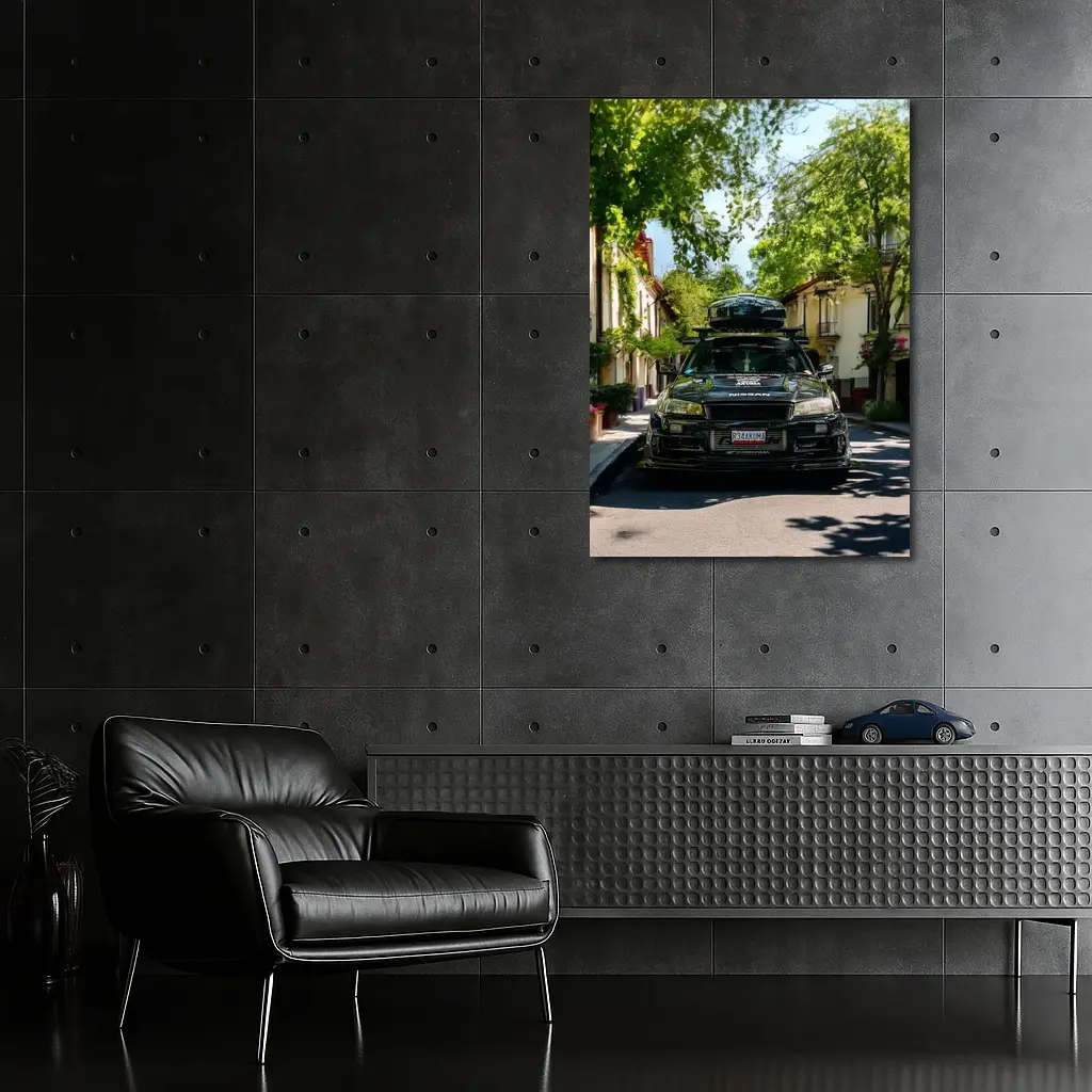 Nissan Skyline GT-R R34 European Street Scene – Wall Art